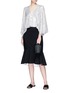 Figure View - Click To Enlarge - ELIZABETH AND JAMES - 'Duffy' peplum suiting skirt