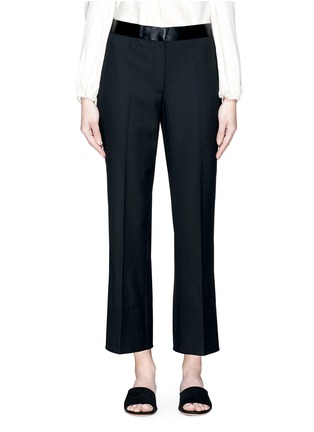 Main View - Click To Enlarge - ELIZABETH AND JAMES - 'Mira' quilted cropped twill pants