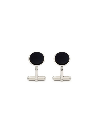 Main View - Click To Enlarge - LANVIN - Onyx round cufflinks