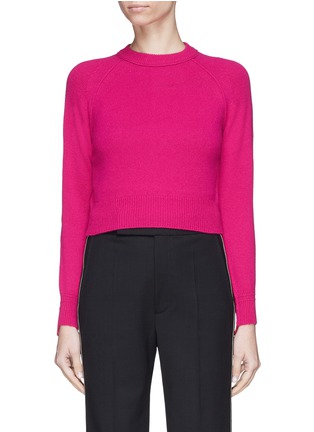 Main View - Click To Enlarge - HELMUT LANG - Cropped cashmere sweater