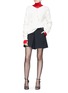 Figure View - Click To Enlarge - HELMUT LANG - Lambs wool drop needle rib knit sweater