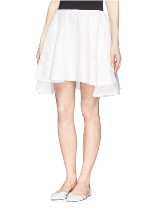 Front View - Click To Enlarge - MS MIN - Eyelet cotton skater skirt