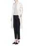 Figure View - Click To Enlarge - THEORY - 'Testra' cropped wool-blend pants