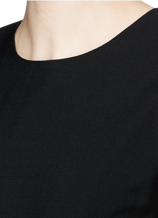 Detail View - Click To Enlarge - THEORY - 'Shell A' wool blend crepe top