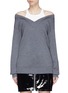 Main View - Click To Enlarge - T BY ALEXANDER WANG - Tank panel Merino wool sweater