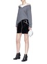 Figure View - Click To Enlarge - T BY ALEXANDER WANG - Tank panel Merino wool sweater