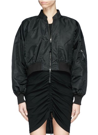 Main View - Click To Enlarge - T BY ALEXANDER WANG - Cropped bomber jacket