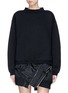 Main View - Click To Enlarge - T BY ALEXANDER WANG - OVERSIZED FLEECE-LINED SWEATSHIRT