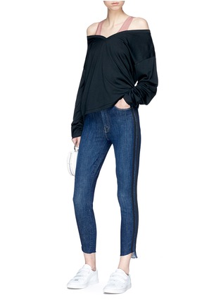 Figure View - Click To Enlarge - T BY ALEXANDER WANG - V-neck long sleeve T-shirt