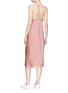 Back View - Click To Enlarge - T BY ALEXANDER WANG - 'Wash & Go' racerback satin slip dress