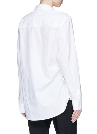 Back View - Click To Enlarge - T BY ALEXANDER WANG - Cut-out waist shirt