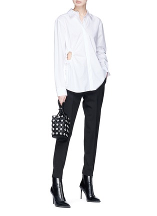 Figure View - Click To Enlarge - T BY ALEXANDER WANG - Cut-out waist shirt
