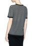 Back View - Click To Enlarge - T BY ALEXANDER WANG - 'Wash & Go' stripe Merino wool blend T-shirt