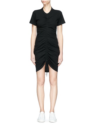 Main View - Click To Enlarge - T BY ALEXANDER WANG - Ruched T-shirt dress