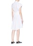 Back View - Click To Enlarge - T BY ALEXANDER WANG - Knit panel poplin shirt dress