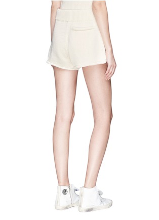 Back View - Click To Enlarge - T BY ALEXANDER WANG - Open stitch knit shorts