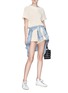 Figure View - Click To Enlarge - T BY ALEXANDER WANG - Open stitch knit shorts