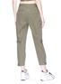 Back View - Click To Enlarge - T BY ALEXANDER WANG - Cropped cotton twill cargo pants