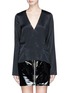 Main View - Click To Enlarge - T BY ALEXANDER WANG - Stud silk charmeuse top