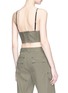 Back View - Click To Enlarge - T BY ALEXANDER WANG - Cotton twill cropped top