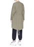 Back View - Click To Enlarge - T BY ALEXANDER WANG - Drawstring cotton twill jacket