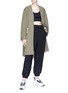 Figure View - Click To Enlarge - T BY ALEXANDER WANG - Drawstring cotton twill jacket