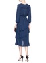 Figure View - Click To Enlarge - ALICE & OLIVIA - 'Kye' belted ruffle chiffon dress