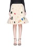 Main View - Click To Enlarge - ALICE & OLIVIA - 'Catrina' Stace face embellished mesh skirt