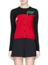 Main View - Click To Enlarge - ALICE & OLIVIA - 'Ruthy' beaded apple intarsia wool-cotton cardigan
