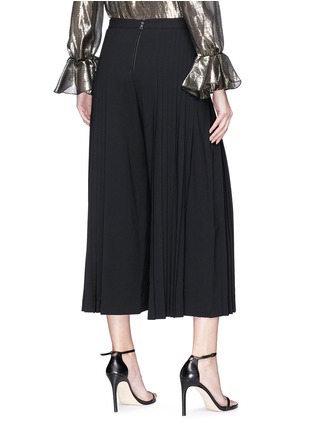 Back View - Click To Enlarge - ALICE & OLIVIA - 'Graham' pleated cropped crepe pants