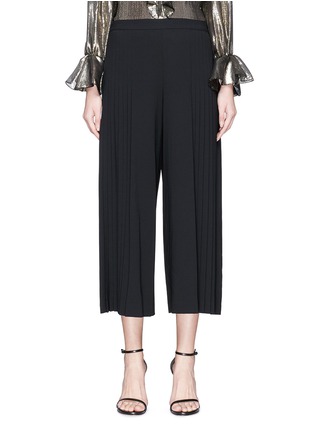 Main View - Click To Enlarge - ALICE & OLIVIA - 'Graham' pleated cropped crepe pants
