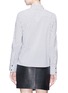 Back View - Click To Enlarge - ALICE & OLIVIA - 'Willa' slogan patch stripe shirt