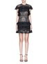 Main View - Click To Enlarge - ALICE & OLIVIA - 'Jolie' tiered ruffle guipure lace dress