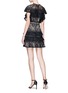 Figure View - Click To Enlarge - ALICE & OLIVIA - 'Jolie' tiered ruffle guipure lace dress