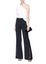Figure View - Click To Enlarge - ALICE & OLIVIA - 'Mandy' guipure lace panel suiting pants