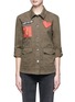 Main View - Click To Enlarge - ALICE & OLIVIA - 'Charline' patch military jacket