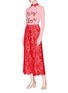 Figure View - Click To Enlarge - ALICE & OLIVIA - 'Dia' detachable collar slogan embroidered cashmere sweater