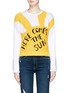 Main View - Click To Enlarge - ALICE & OLIVIA - 'Leena' slogan embroidered sweater