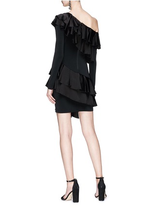 Figure View - Click To Enlarge - ALICE & OLIVIA - 'Izzy' tiered ruffle one shoulder dress