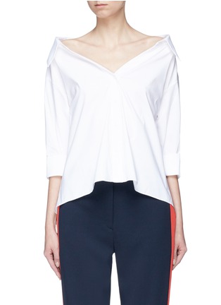 Main View - Click To Enlarge - ALICE & OLIVIA - 'Judith' tie cuff shirt