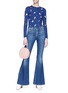 Figure View - Click To Enlarge - ALICE & OLIVIA - 'Ruthy' ice cream embroidered cardigan