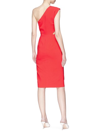 Figure View - Click To Enlarge - ALICE & OLIVIA - 'Gina' cutout waist one-shoulder dress