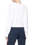 Back View - Click To Enlarge - ALICE & OLIVIA - 'Leena' slogan patch cropped sweater