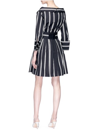 Figure View - Click To Enlarge - ALICE & OLIVIA - 'Iliana' stripe party shirt dress
