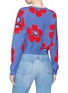 Back View - Click To Enlarge - ALICE & OLIVIA - 'Leena' floral intarsia cropped sweater