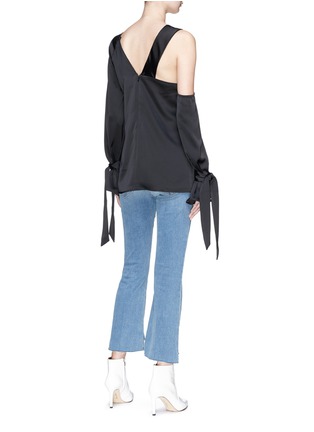 Back View - Click To Enlarge - C/MEO COLLECTIVE - 'Eventual' twist front satin top
