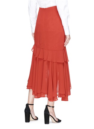 Back View - Click To Enlarge - C/MEO COLLECTIVE - 'Allude' asymmetric ruffle crepe skirt