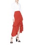Figure View - Click To Enlarge - C/MEO COLLECTIVE - 'Allude' asymmetric ruffle crepe skirt
