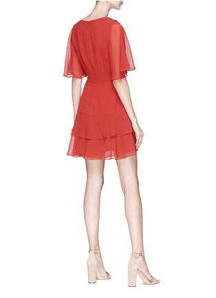 Figure View - Click To Enlarge - C/MEO COLLECTIVE - 'Allude' asymmetric ruffle crepe mini dress