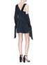 Figure View - Click To Enlarge - C/MEO COLLECTIVE - 'Eventual' twist front satin mini dress